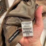 Adrienne Vittadini 90’s-Y2K tan suede pleated mini skirt raw hem schoolgirl Photo 6