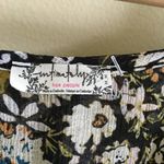 Free People ‎ bodysuit floral lace trim Ruched cuff Photo 5