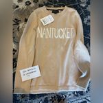 NWT Murrays Toggery Shop Nantucket Beige Crewneck Sweater Tan Photo 1