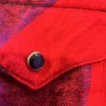 Wrapper Wrangler Red/Blue Flannel Plaid Shirt Photo 7