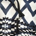 Seafolly Australia Blue White Black Modern Tribe Deep V Neck Maillot One Piece Photo 8