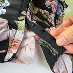 ⭐️LULUS Charmingly Sweet Black Floral Print Lace Bustier Top Size XS Photo 4