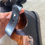 TRIPPEN Vivienne DARK plum almost black Leather Wrap Strap Shoe EU 36 us 6 Photo 6