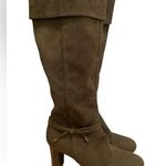Predictions Preloved  Suede Calf Length Heeled Boots Photo 0