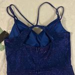 City Triangles  Glitter Knit Party Dress Junior Sapphire/Magenta Women Size 5 Photo 9