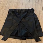 ZARA  High Waisted Leather Shorts Photo 0