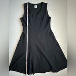 CAbi Women's Black Ponte Performance Fit and Flare Sleeveless Dress Small #3649 Photo 4