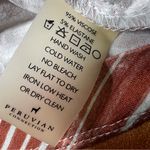 Peruvian Connection  Meloni Cream Circe Stripe Maxi Dress medium orange white Photo 3