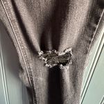 D. Jeans  Women's Skinny Jeans - Distressed Black Photo 4