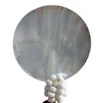 Vintage Signed Nina Ricci for Avon Beaded Shell Necklace Boho Beach Cruise 15” White Photo 3