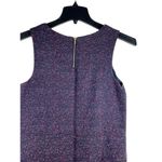Merona Blue Purple Textured Sleeveless Jumper Winter Pocketed Dress S Photo 3