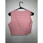 English Factory  Womens Pink Cropped Tweed Vest Size XS Photo 6