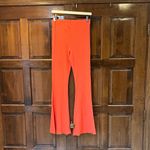 Aerie NWT Kick-It Ribbed High Waisted Super Flare Pant Size Medium Coral Pull On Photo 2