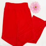 Year Of Ours Ribbed Flare Split Hem High Rise Flight Pants Red Size L Photo 5
