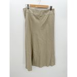 East 5th Tan Linen Rayon Blend Midi Skirt Set Button Down Shirt XL Coastal Photo 3