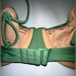J.Crew Balconette Underwire Bikini Top Olive Green Sage Swim Ruched Size 36A NWT Photo 3