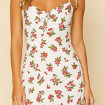 Reformation  chandler mini cherry tie strap dress Photo 0
