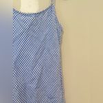J.Crew  Gwyneth Midi Slip Dress in Blue Gingham 100% Linen Size 00 Photo 4