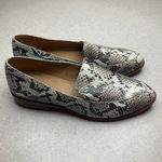 Madewell  The Frances‎ Loafer 7 Stamped Snake Gray & White Photo 4