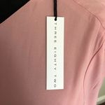 Three Eighty Two Womens Dress M Pink Ally One Shoulder Slit Sleeve Choker NWT Pink Size M Photo 5