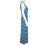 Boden Women’s Maxi Dress Blue White Floral Flowers Jersey‎ Knit Sleeveless 6R Size 6 Photo 1