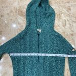 DKNY 1/4 Zipper Hoodie Sweater. Size Small. Green Photo 4