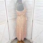 A loves A  Ditsy Floral Button Front Spaghetti Strap Sundress Orange Pink Small Photo 2