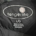 Tangerine  Women's Vest Jacket Puffer Down Black Multicolor Watercolor Size Large Photo 3