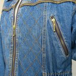 Current Seen Vintage 80s Quilted Denim Coat Photo 5