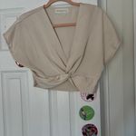 The Pants Store  Cream Crop Top Photo 2