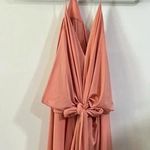 MISA Los Angeles Misa LA Domino Tie Front Maxi Dress Blush Pink Wedding Party Cocktail Reception Photo 3