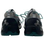 Under Armour Women's Size 9 Burnt River Hiking Trail Shoes Grey Black Green/Blue Photo 4