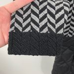 Nic+Zoe NWT  Quilted Mix Media Coat Size SMALL Knit Black‎ Patch Pocket Photo 10