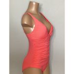 Tommy Bahama New. Over-The-Shoulder V-Neck One Piece, Paradise Coral Photo 5