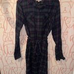 Gap  plaid flannel belted dress Photo 0