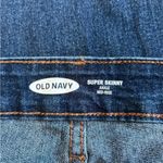 Old Navy super skinny ankle mid rise dark blue jeans in size 16 Photo 4