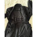 Fleet‎ Street Black Belted Trench Coat, Classic Career Wear, Women's Medium Photo 6