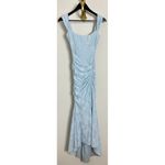 House Of CB  Cesca Floral Ruched High-Low Corset Dress in Skyride Size X-Small Photo 3