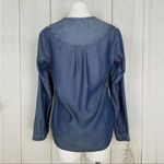 Anthropologie Cloth & Stone Boho  Denim Chambray Popover Blouse Photo 1