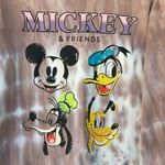 Disney Mickey & Friends Tie Dye Cotton Crew Neck Long Sleeve Sweatshirt Size M Photo 2