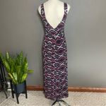 Handbook Petite Maxi Dress P Geometric Print Sleeveless Deep V Back Boho Chic Photo 4