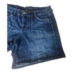 Lane Bryant Bermuda Blue Denim Shorts Size 14 Stretch Zipper Closure Pockets Photo 3