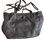 Women's Brown‎ Leather Tote Bag with Gold Hardware made in Italy Brown Photo 7