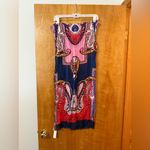 Talbots  Paisley Scarf Abstract All-Over Print Modal Colorful Travel Office NWT Photo 8