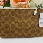 Coach Tan And White / Chalk Wristlet Photo 2