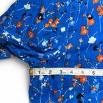 Blue Floral Short Sleeve Maxi Dress XXL Size 2X Photo 2