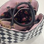 Betsey Johnson black and white purse Photo 4