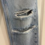 ZARA Denim Jeans, Faded and Distressed Photo 3