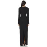 Camila Coelho Gelina Black Elegant Party Embellished Maxi Dress $338 NWT Small Photo 3