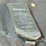 Anthropologie  Pilcro Shirt Women Medium Black Tan Embroidered Boho Cottage Puffy Photo 3